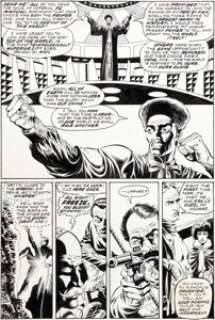 Paul Gulacy and Jack Abel Master of Kung Fu #48 Page 6 Original Art (Marvel, 1977). Fu Manchu plans world -