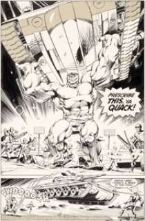 Dale Keown and Sam de la Rosa Incredible Hulk #373 Story Page 14 Original Art (Marvel, 1990)....