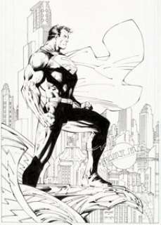Jim Lee and Scott Williams Superman V2#204 Cover Original Art (DC, 2004).... | Heritage