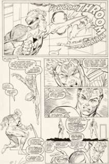 Rob Liefeld New Mutants #98 Story Page 9 Cable Original Art (Marvel, 1991).... | Heritage