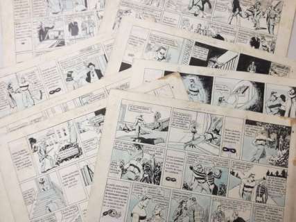 Sinchetto, Giovanni | Sinchetto, Giovanni - 8x Originele pagina - Volledig verhaal - Alain La Foudre - (jaren 30/40) | Catawiki