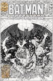 Tom Mandrake Batman #392 Cover Original Art (DC, 1986)....