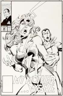 John Byrne Namor, the Sub-Mariner #20 Cover Namora/Namorita Original Art (Marvel, 1991)....