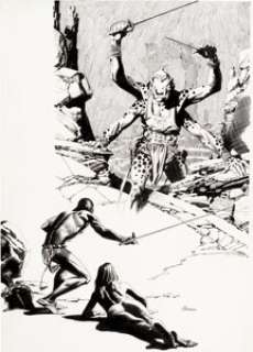 Al Williamson - John Carter of Mars Illustration Original Art (c. 1970s)....