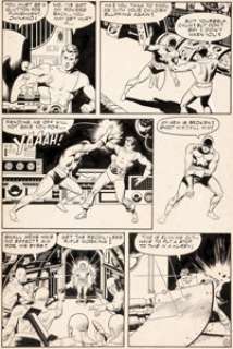 Wally Wood and Dan Adkins T.H.U.N.D.E.R. Agents #6 Story Page 13 Original Art (Tower, 1966).... | Heritage