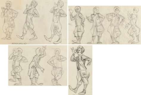 Ronald McDonald Model Sheet Drawings Original Art Group of 4 (McDonald’s/Setmakers, 1983).... (Total: 4 Original Art) | Heritage