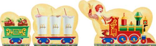 Ronald McDonald Train McDonaldland Wall Plaques Set of 3 (McDonald’s/Setmakers, c. 1970s-80s).... (Total: 3 Items) | Heritage