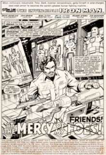 John Byrne and Bob Layton Iron Man #118 Splash Page 1 Original Art (Marvel, 1978).... | Heritage
