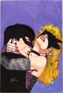  - Howard Chaykin Big Black Kiss #2 Cover Painting Original Art (Vortex, 1999)....