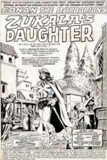 Barry Smith and Frank Giacoia Conan the Barbarian #5 Splash Page 1 Original Art (Marvel, 1971).... | Heritage