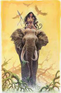  - Mohamed Aouamri La Guerrière et l‘éléphant Illustration (2013)....