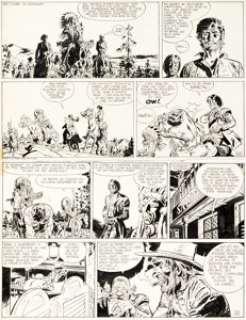 Jean Giraud Blueberry Tome Â« La piste des Sioux Â» Planche 6 (Dargaud, 1971).... | Heritage