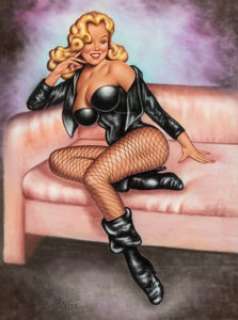  - Terry Twigg - Black Canary Painting Original Art (1995)....