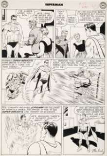  - Curt Swan and John Forte Superman #137 Story Page 8 Original Art (DC, 1960)....