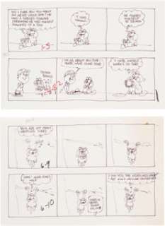 Jim Davis Garfield Daily Comic Strip Preliminary Original Art Group of 300+ (United Feature Syndicate, 1982).... (Total: 300 Original Art) | Heritage