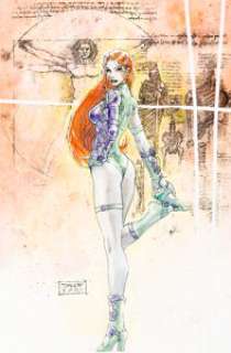  - Jim Lee - Caitlin Fairchild of Gen 13 Pin-Up Illustration Original Art (2001)....