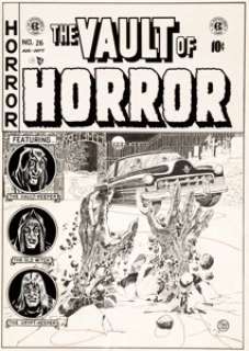 Johnny Craig Vault of Horror #26 Cover Original Art (EC, 1952)....
