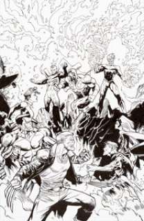 Dan Mora X-Men Gold #21 Variant Cover Original Art (Marvel, 2018). The Gold Team, led by Wolverine, faces -