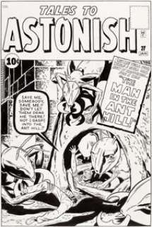 Dick Ayers Tales to Astonish #27 Cover Re-Creation Original Art (1994).... | Heritage