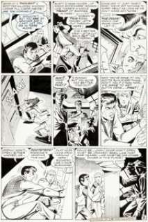 Steve Ditko Showcase #75 Story Page 9 Original Art (DC, 1968). Hank and Don Hall (aka Hawk and Dove) find -