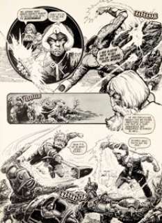 Carlos Ezquerra Starlord #10 Planche 18 Originale (IPC Magazines, 1978)....