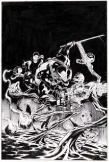 Ryan Stegman and J.P. Mayer Venom #6 Cover Original Art (Marvel, 2018).... (Total: 2 Original Art)