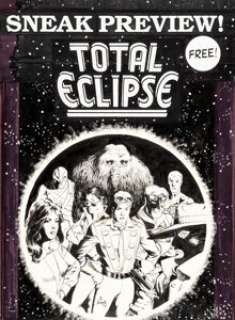 Bo Hampton Sneak Preview! Total Eclipse Promotional Comic Cover Miracleman Original Art (Eclipse, 1988). -
