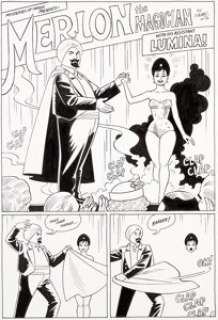 Jaime Hernandez - Dark Horse Presents #36 Complete 8-Page Story "Merlon the Magician" Original Art (Dark Horse, 2014).