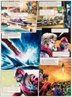 Don Lawrence - The Trigan Empire #1037 Planche 25 (Look and Learn Magazine, 1982). Don Lawrence The Trigan Empire #1037 Story Page 25 Original Art (Look and Learn Magazine, 1982).