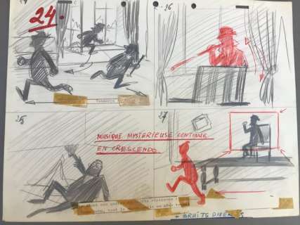 Hergé | Tintin - Story Board - Dessin Animé « Le Temple du Soleil » | Catawiki