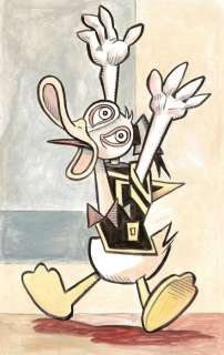 Tony Fernandez, Disney Artist | Donald Duck Inspired By Picasso’s "The Imploring" (1937) - Original Painting - Tony Fernandez - Acrylic Art - 50 x 32 cm - Original Artwork | Catawiki