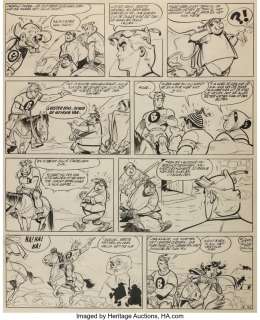 Uderzo, Albert | Albert Uderzo Belloy, L’homme qui avait peur...de son ombre Volume 4 Story Page 39 Original Art (Pistolin, 1958).... | Heritage