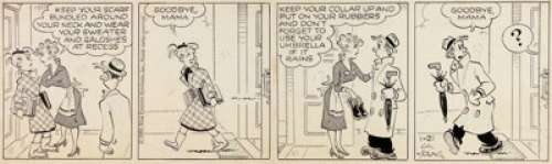 Young, Chic | Chic Young Blondie Daily Comic Strip Original Art Dated 1-21-60 and Preliminary Group of 2 (King Features Syndicat... (Total: 2 Original Art) | Heritage