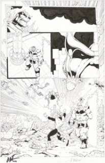 Starlin, Jim - Jim Starlin and Andy Smith Thanos: The Infinity Relativity Story Page 47 Original Art (Marvel, 2015)....
