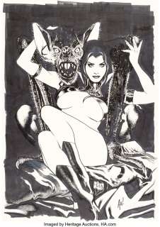 Hughes, Adam - Adam Hughes Vampirella #5 Variant Cover Original Art (Dynamite Entertainment, 2022)....
