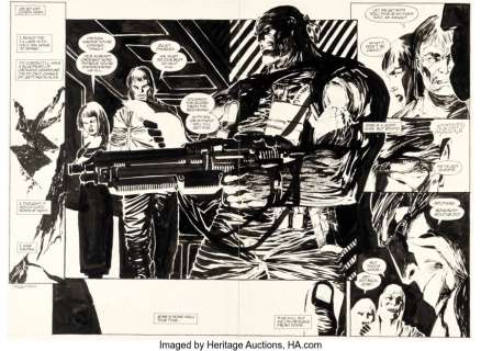 Lee, Jim | Jim Lee Deathblow #0 Double Page Spread 10-11 Original Art (Image, 1996).... | Heritage
