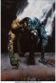 Bisley, Simon - Simon Bisley Terminator: The Enemy Within #1 Cover Painting Original Art (Dark Horse, 1991)....