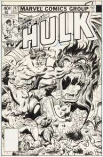 Buckler, Rich - Rich Buckler and Al Milgrom The Incredible Hulk #247 Cover Original Art (Marvel, 1980)....