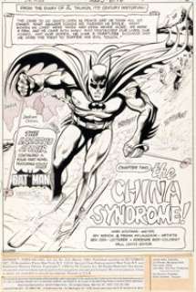 Novick, Irv - Irv Novick and Frank McLaughlin Batman #333 Splash Page 1 Original Art (DC, 1981)....