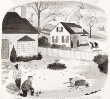 Addams, Charles - Charles Addams The New Yorker Illustration Original Art (New Yorker, 1955)....