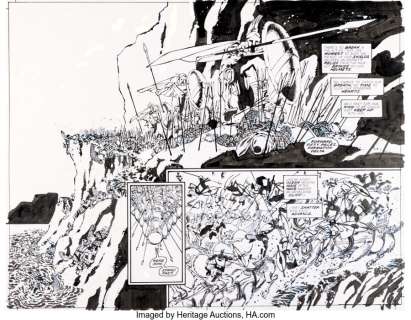 Miller, Frank - Frank Miller 300 #4 Double-Page Spread 10-11 Original Art (Dark Horse, 1998)....