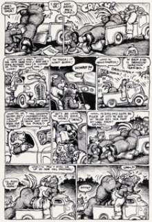 Crumb, Robert - Robert Crumb Funny Aminals "What a World! Part 2" Page 2 Original Art (Apex Novelties, 1972)....