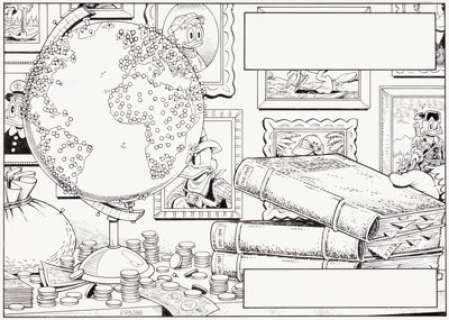 Rosa, Don | Don Rosa Anders And & Co. [Donald Duck & Company] #1994-15 Story Page 1 Uncle Scrooge Original Art (Egmont, 1994).... (Total: 2 Items) | Heritage