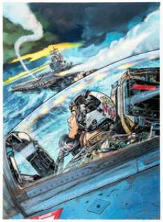 Gil Formosa Buck Danny, Defcon One #55 Cover Original Art (Dupuis, 2016)....