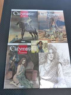 Ersel | Claymore 1 tm 3 - plus extra’s en 3 originele tekeningen in de albums - Cartonné - EO - (1999/2002) | Catawiki