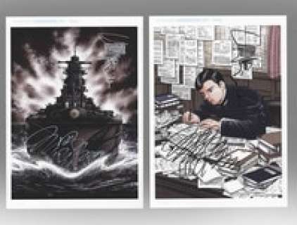 Archimedes’ War 2 copies of the color reproduction manuscript with hand-drawn illustrations by Mita Kifusa | Mandarake (Big Web)