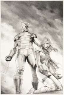Adi Granov - Uncanny X-Men #524 Cover Original Art (Marvel, 2010)....
