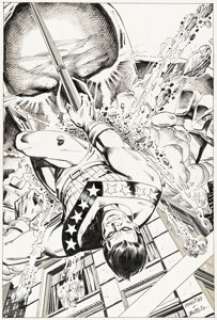 Carmine Infantino, Rich Buckler, and Others - Mighty Crusaders Related Story Page Grab-Bag Original Art Group of 40 ... (Total: 51 Items)