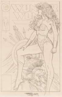 Brian Bolland | Wonder Woman #72 Cover Preliminary Original Art (DC, 1993).... (Total: 2 Items) | Heritage
