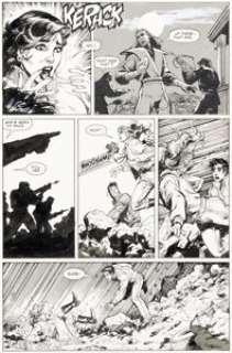 Javier Saltares and Mark Texeira - Ghost Rider #1 Story Page 5 Original Art (Marvel, 1990)....